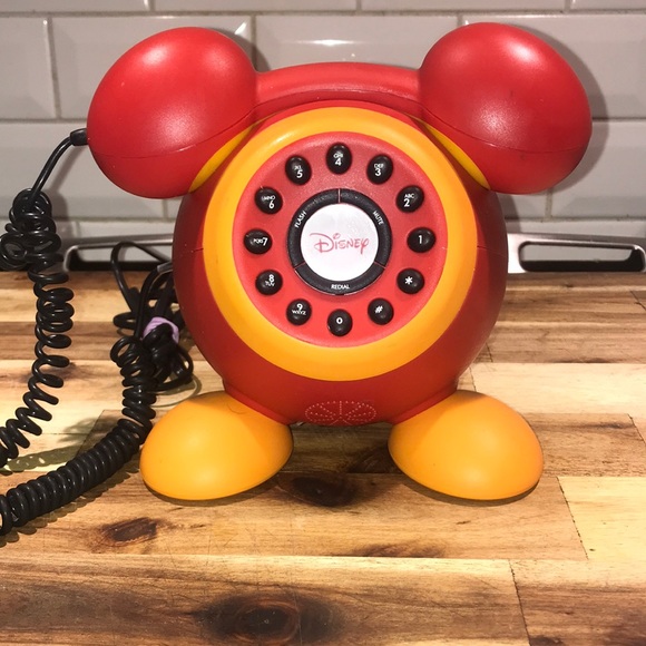 Disney Other - 🤩HOST PICK - Vintage Mickey Mouse Club House Push Button Landline Phone